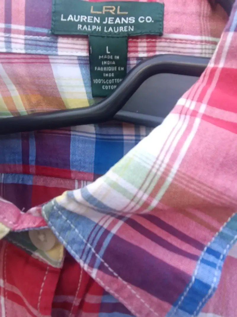 Camisa talla L a cuadros Ralph Lauren de algodón - 3