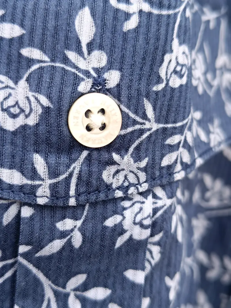 Camisa de mujer estampada azul Ralph Lauren - 3