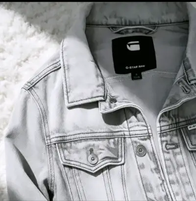 Chaqueta de mezclilla gris G-Star Raw - miniatura 1
