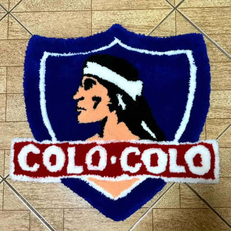Alfombra decorativa Colo-Colo diseño escudo - 1