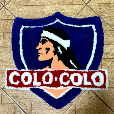 Alfombra decorativa Colo-Colo diseño escudo - miniatura 1