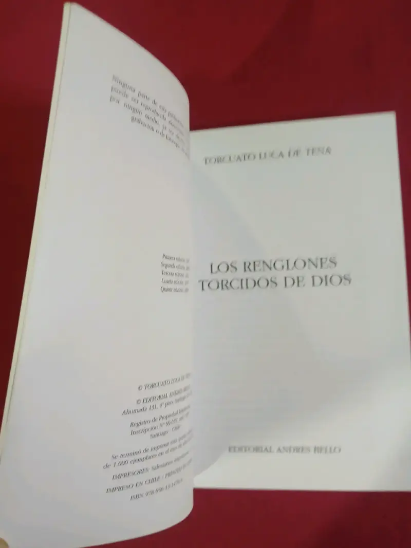 Libro 'Los Renglones Torcidos de Dios' de Torcuato Luca de Tena - 2