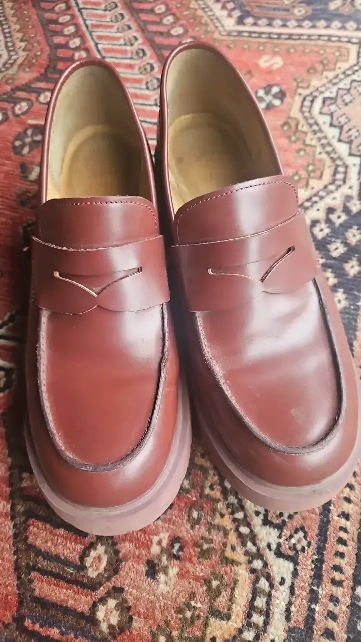 Zapatos mocasines de cuero marrón Camper - 4