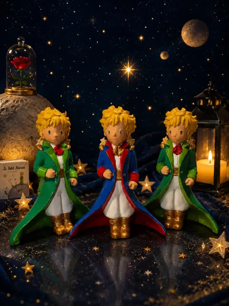 Figuras decorativas de El Principito en colores variados - 1
