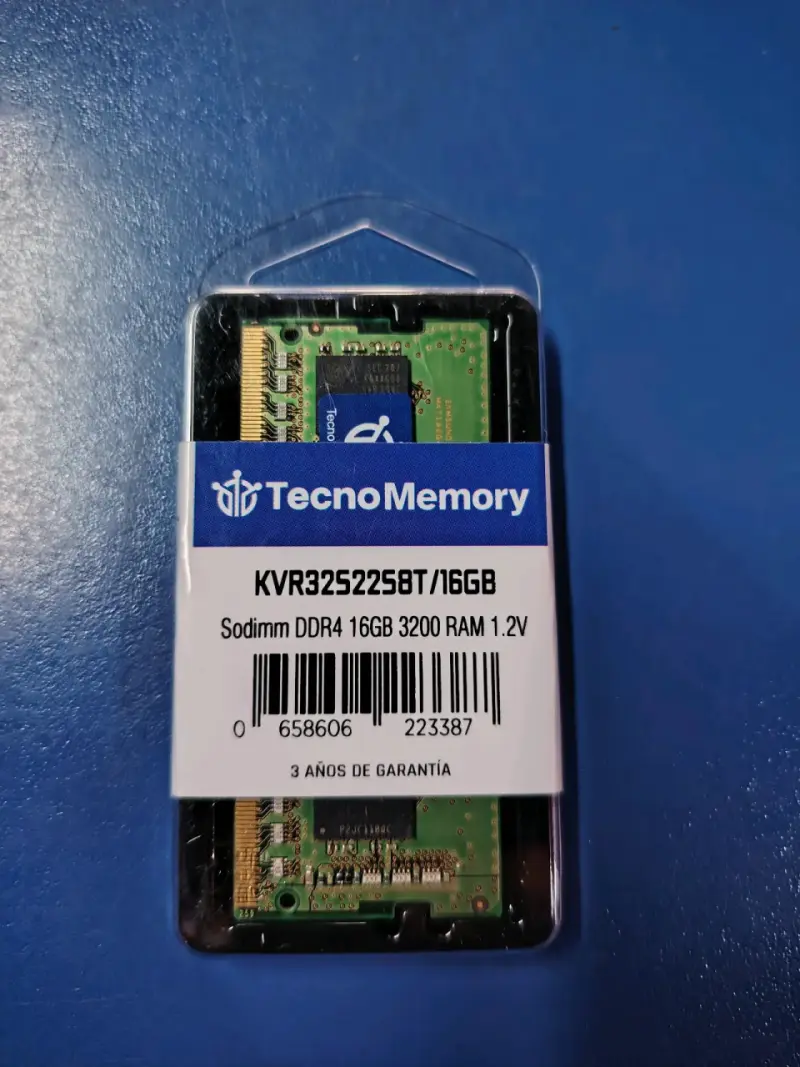 Memoria RAM Sodimm DDR4 16GB 3200MHz