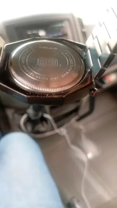 Reloj cronógrafo Mini Focus negro elegante - miniatura 2