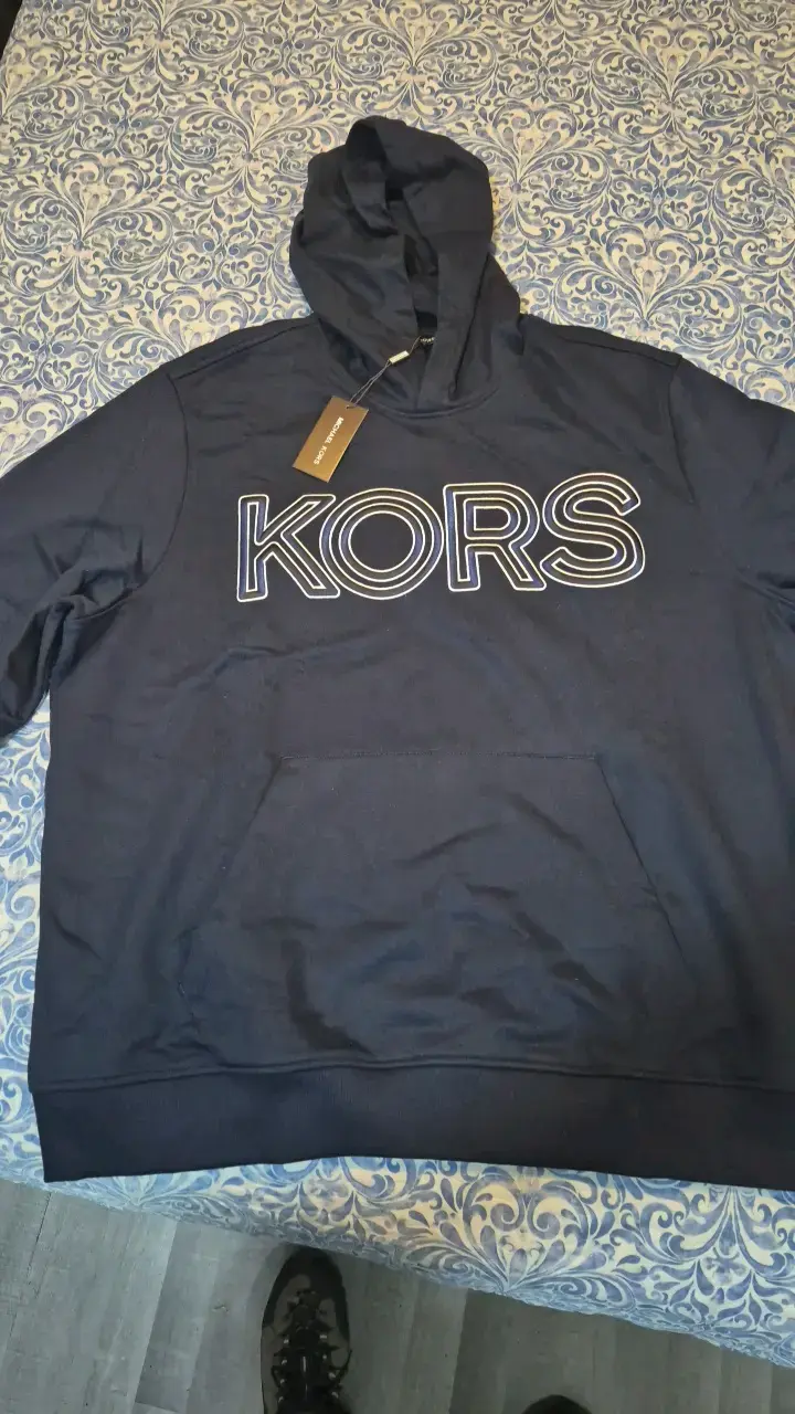 Polerón con capucha Michael Kors azul talla XXL - 1