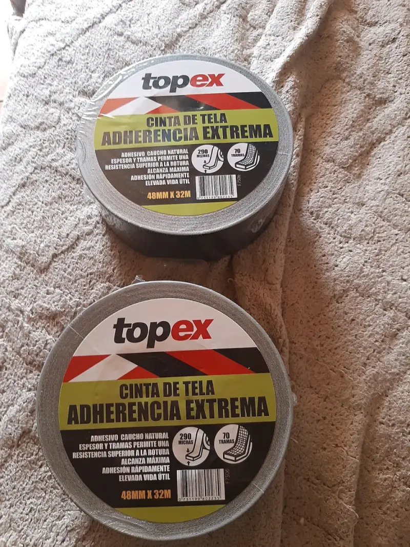Cinta de Tela Topex Adherencia Extrema 48mm x 32m