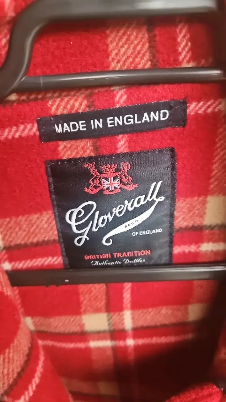 Abrigo Duffle Rojo Gloverall de Lana - 3