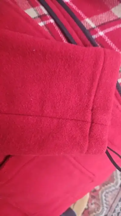 Abrigo Duffle Rojo Gloverall de Lana - miniatura 5