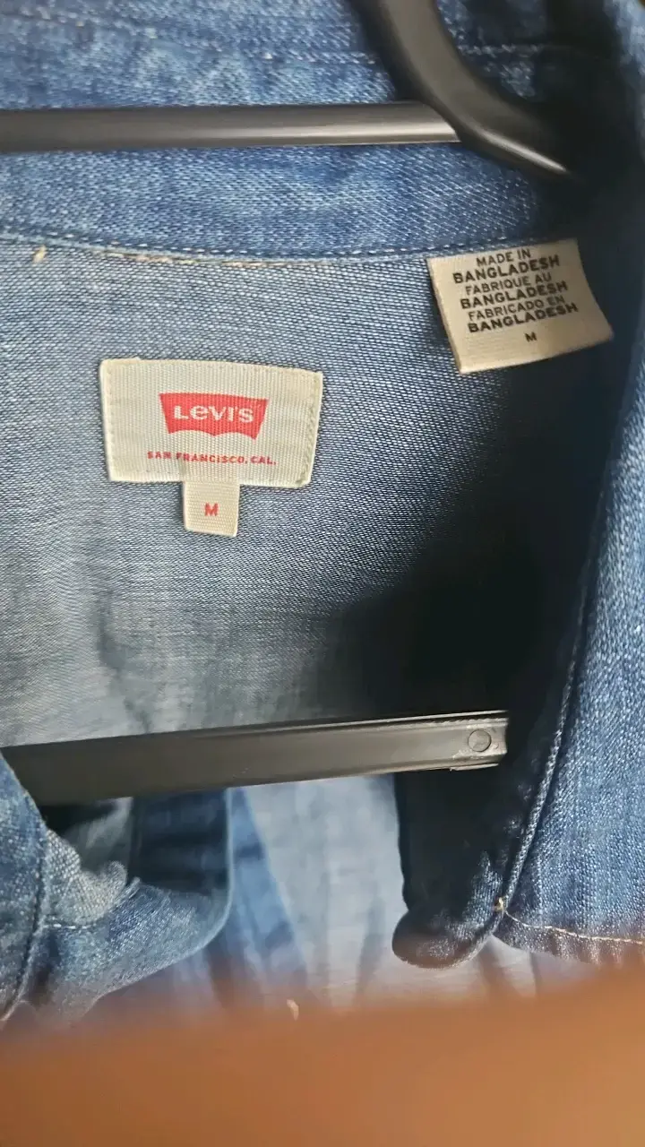 Camisa de mezclilla Levi's azul para hombre - 3