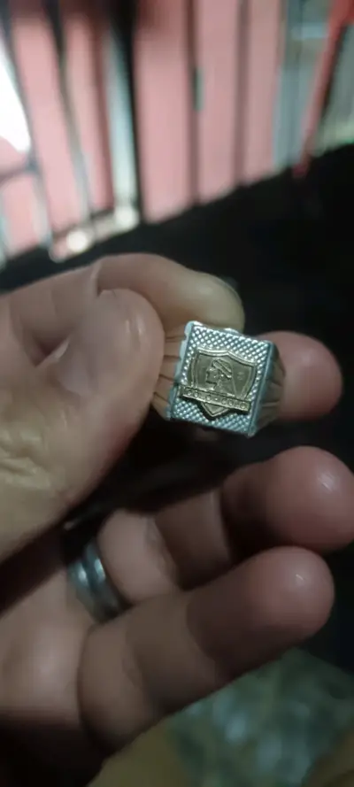 Anillo de plata 925 y oro diseño  Colo-Colo - miniatura 1