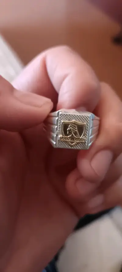 Anillo de plata 925 y oro diseño  Colo-Colo - miniatura 2
