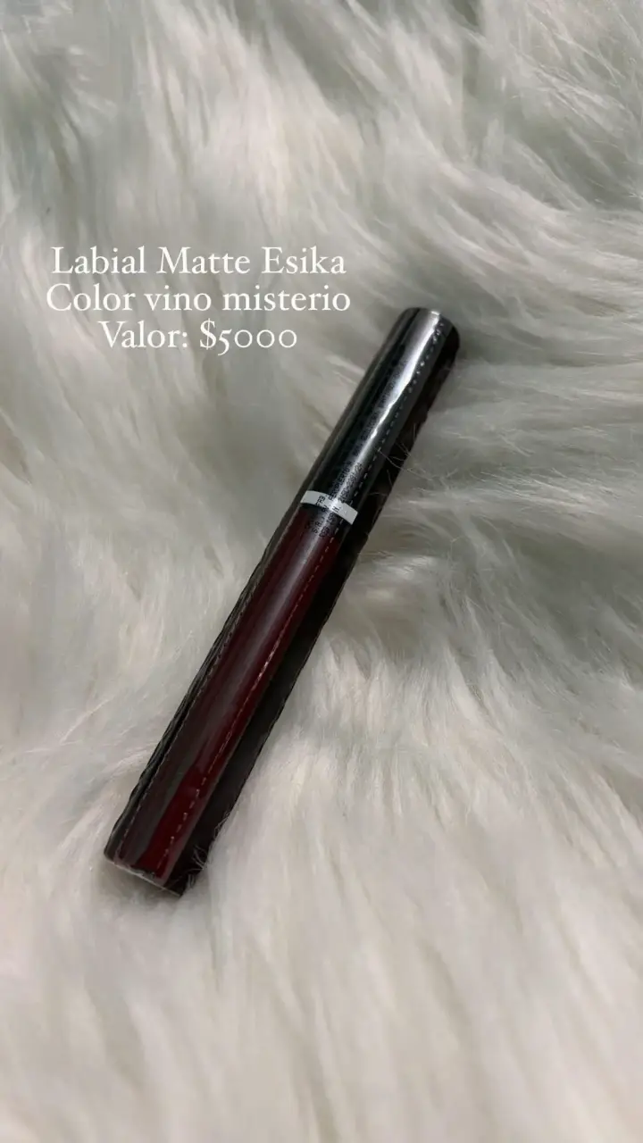 Labial Matte Ésika Vino Misterio y Rojo Rubí - 2