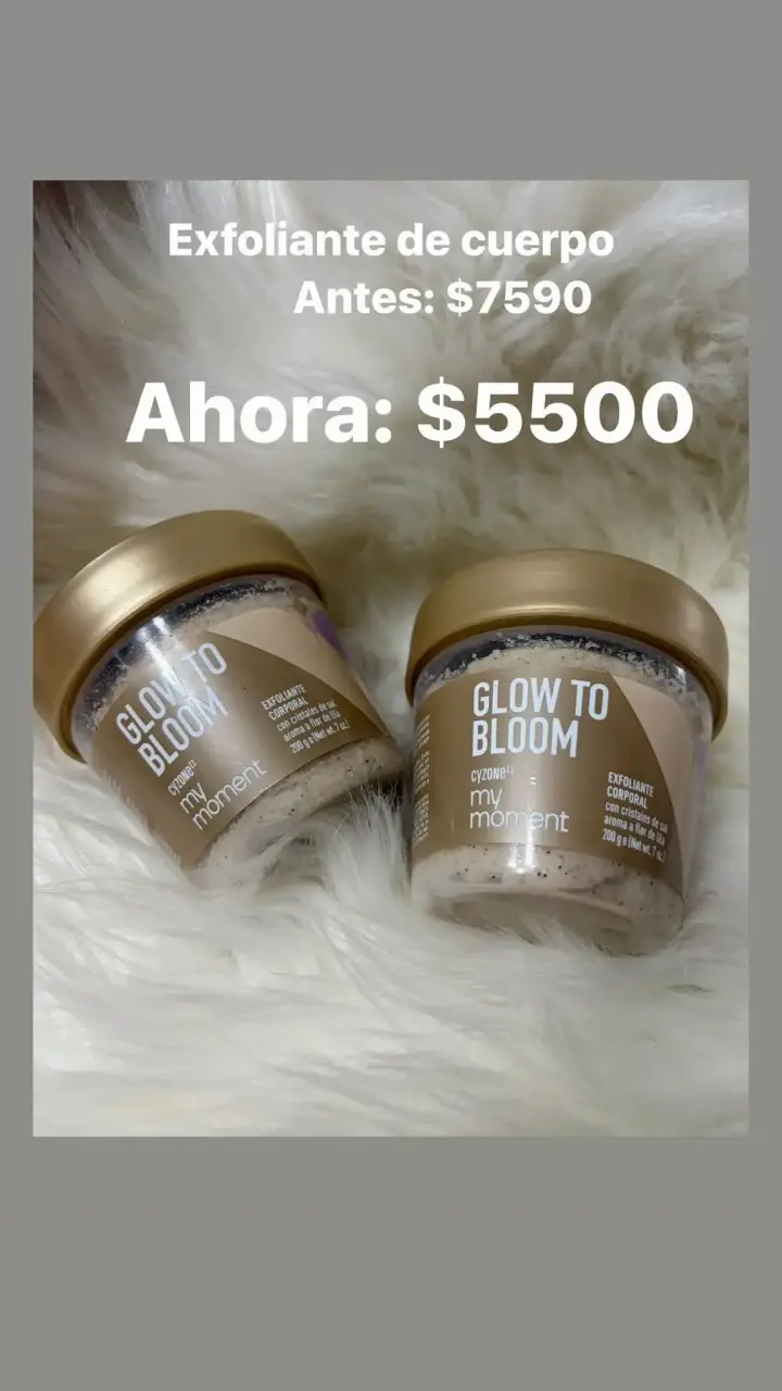 Exfoliante corporal Glow To Bloom Cyzone