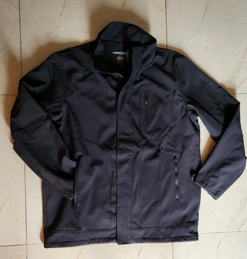 Chaqueta negra impermeable para hombre Hawke & Co - 1
