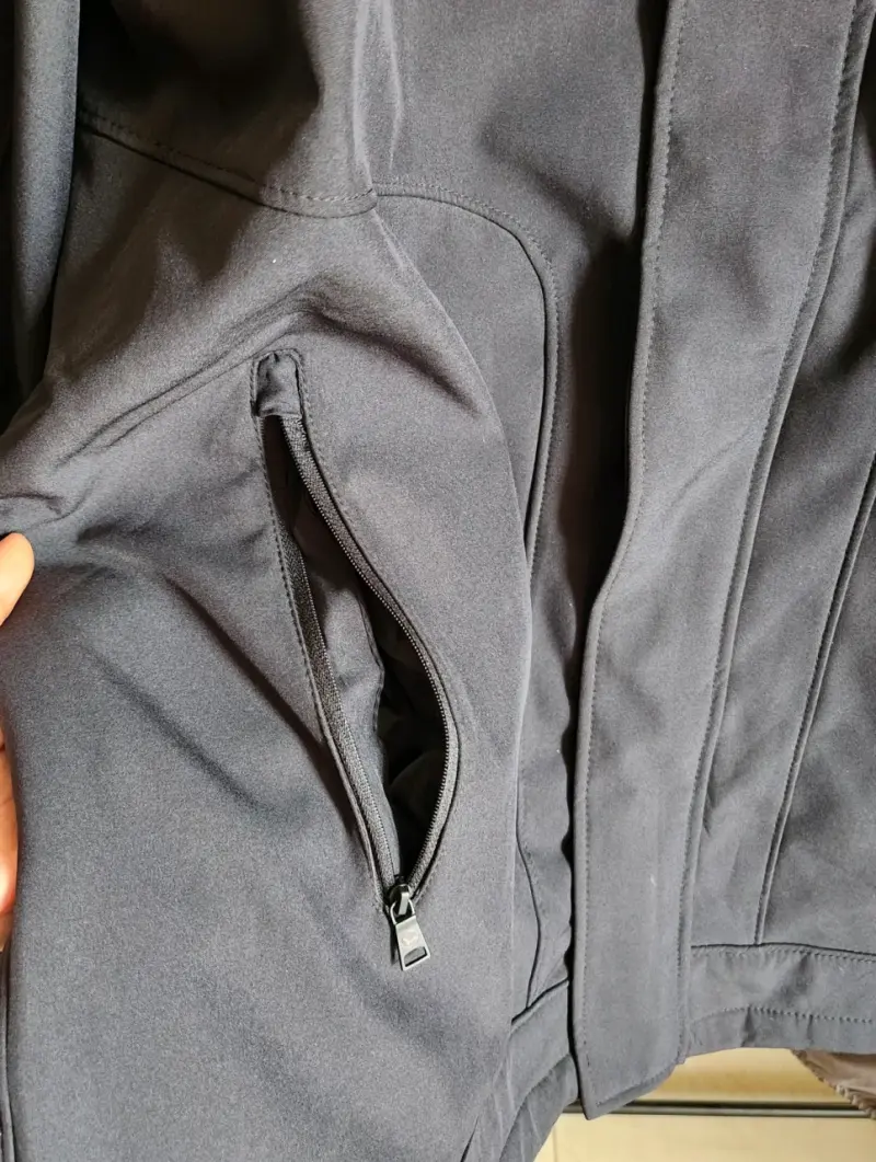 Chaqueta negra impermeable para hombre Hawke & Co - 4