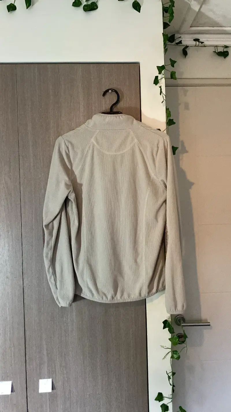 Polerón beige con detalles en codos para mujer - 2