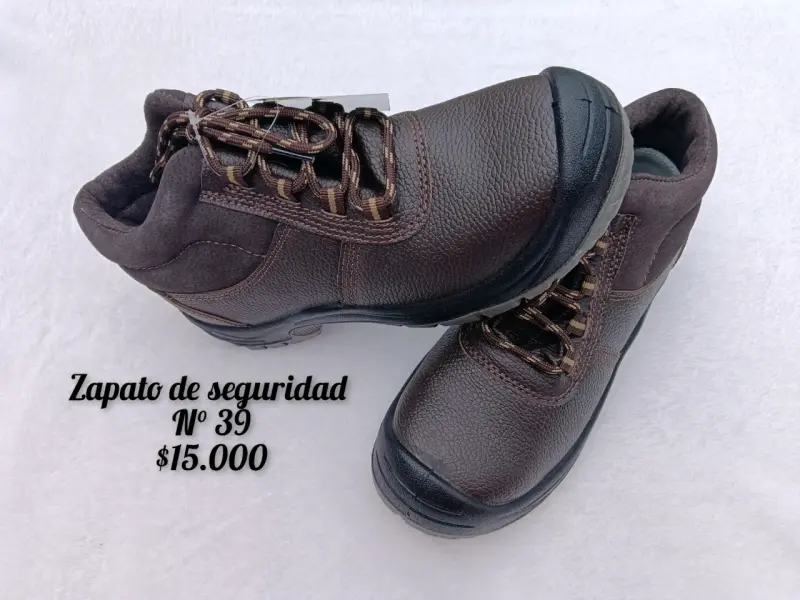 Zapatos de seguridad marrones talla 39