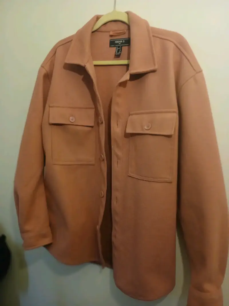 Chaqueta de lana color terracota para mujer - 2