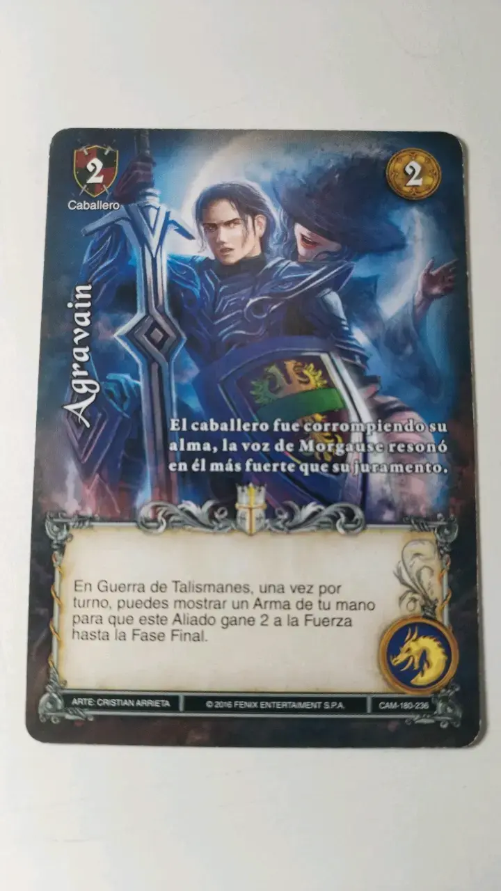 Carta de juego Agravain Caballero