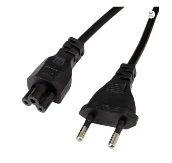 Cable de poder trebol 1.5m dblue 3 pines negro - 2