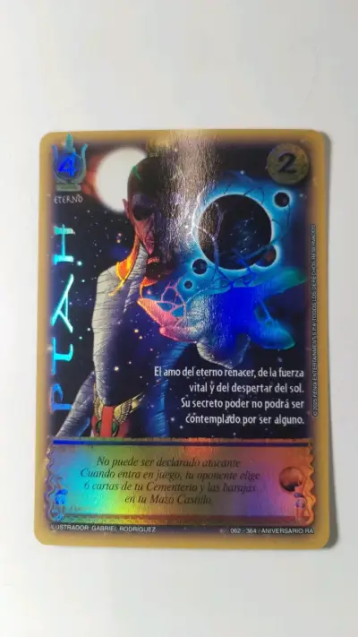 Carta coleccionable Mitos y Leyendas Ptah - miniatura 1