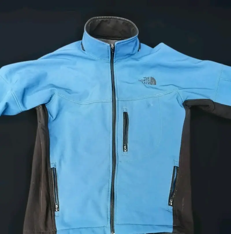 Chaqueta softshell azul The North Face para hombre