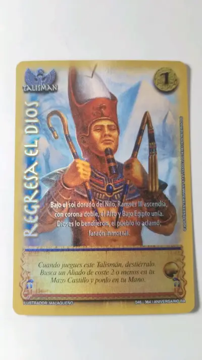 Carta Talisman Regresa El Dios Mitos y Leyendas - miniatura 1