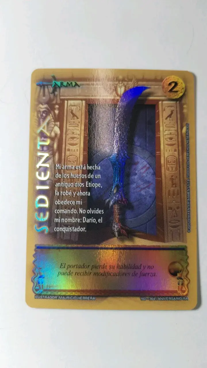 Carta Mitos y Leyendas Sedienta Arma - 1
