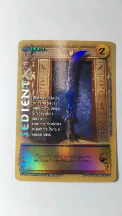 Carta Mitos y Leyendas Sedienta Arma - miniatura 1