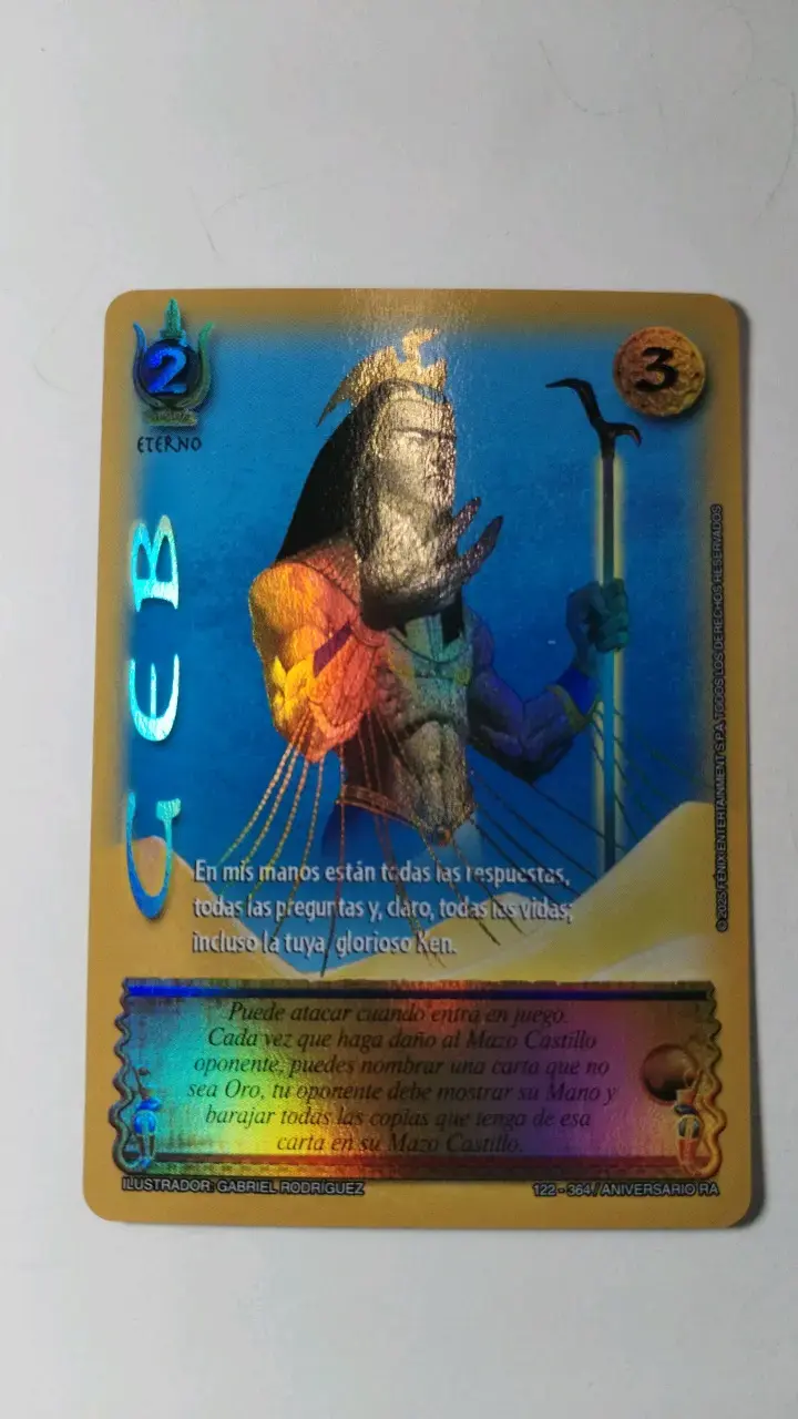 Carta coleccionable Mitos y Leyendas Geb - 1