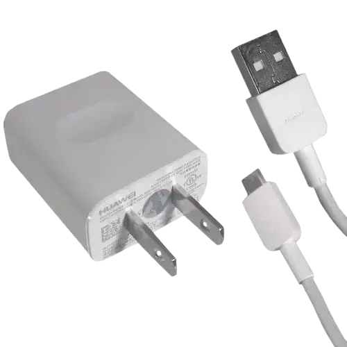 Cargador USB Huawei con cable micro USB - 1
