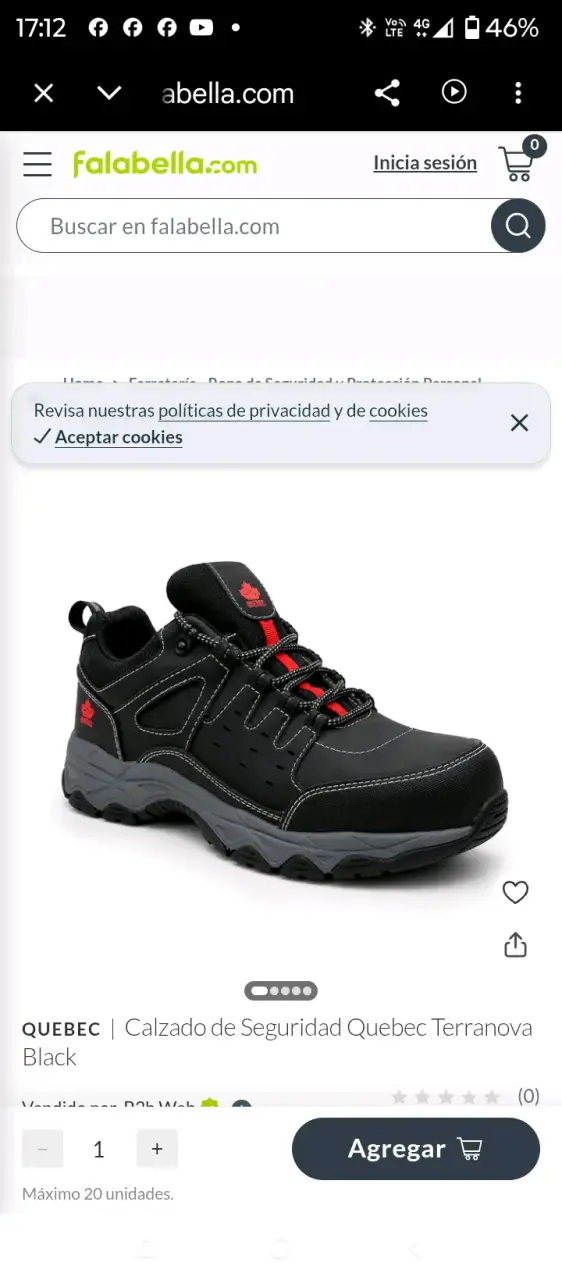 Zapato de seguridad Quebec Terranova talla 37 - 9
