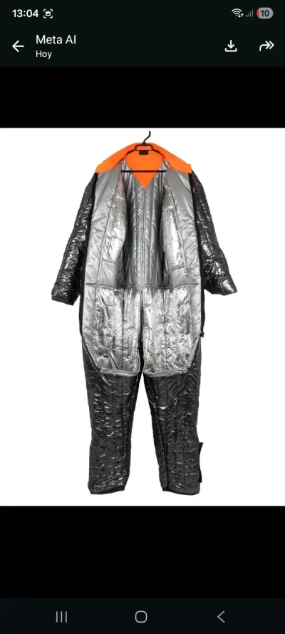 Overol termico de alta visibilidad naranja y gris - miniatura 2