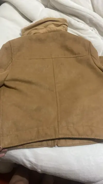 Chaqueta de gamuza con forro de lana sintética - miniatura 3