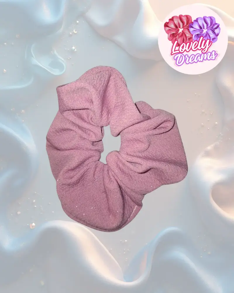Set de Scrunchies Brillantes Rosados - 3