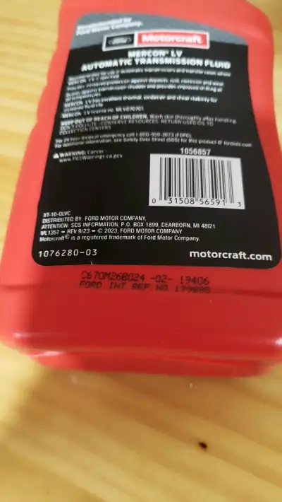 Líquido de Transmisión Automática Motorcraft Mercon LV - miniatura 3