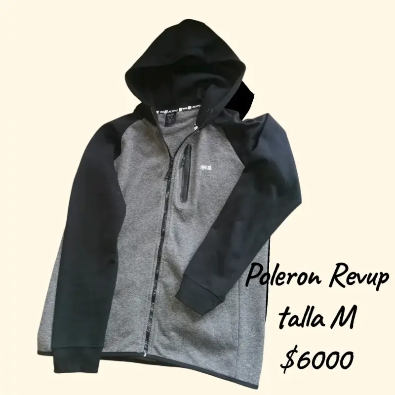 Polerón con capucha Revup talla M