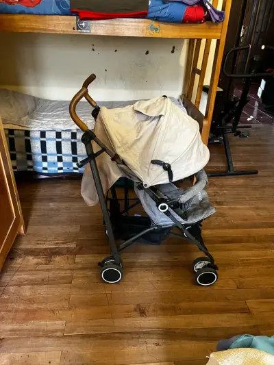 Coche de Paseo Bebesit Plegable Beige - miniatura 3