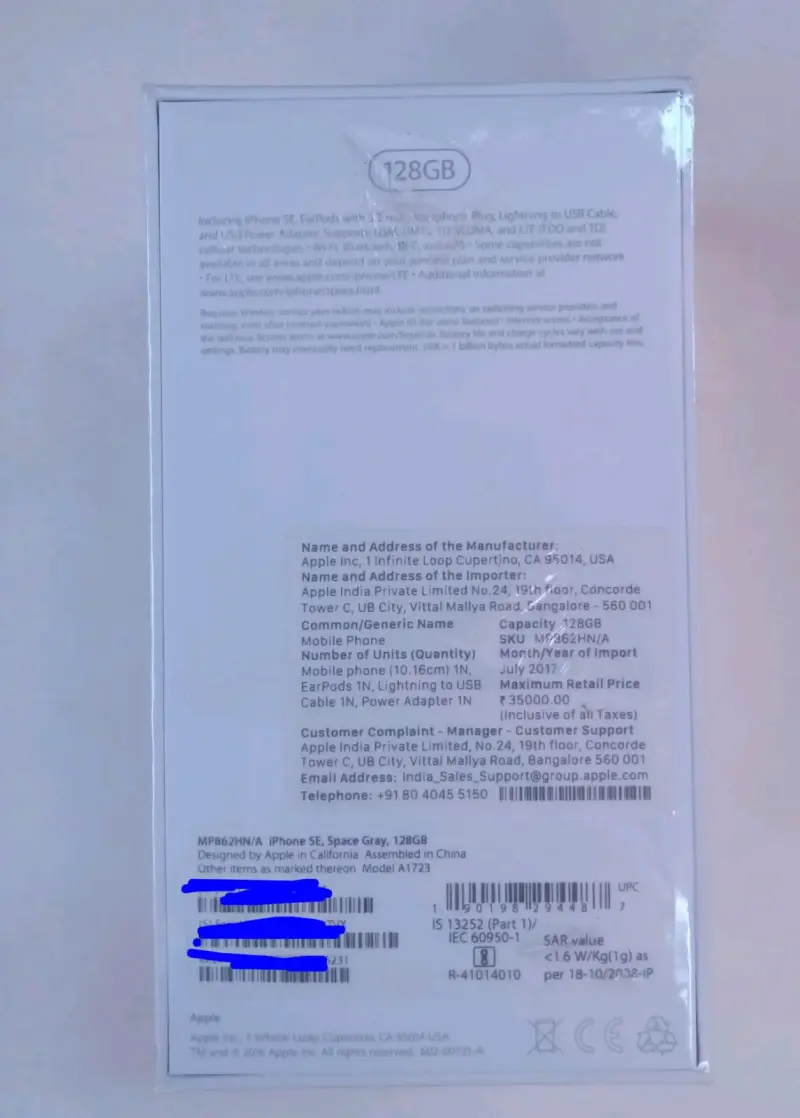iPhone SE 128GB Gris Espacial. Nuevo. Sellado - 2