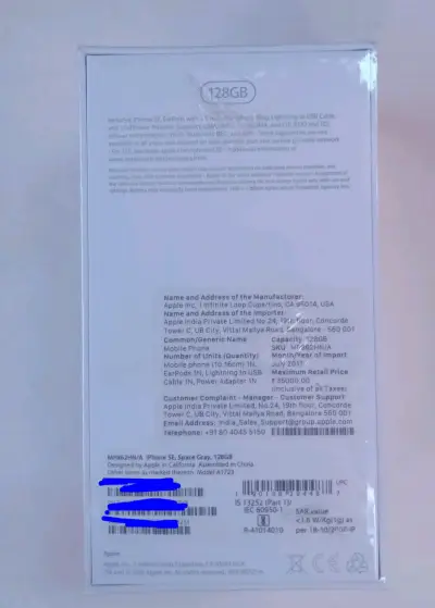iPhone SE 128GB Gris Espacial. Nuevo. Sellado - miniatura 2