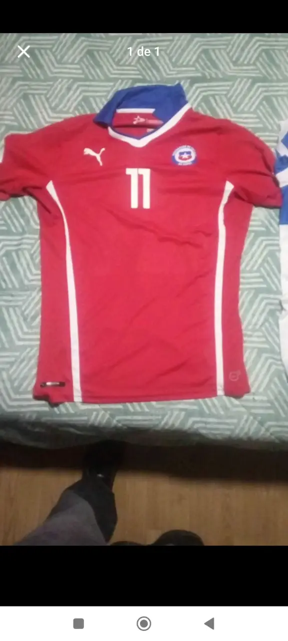 Camiseta Roja de Fútbol Puma Chile #11