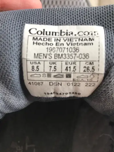 Zapatillas deportivas Columbia grises para hombre - miniatura 3