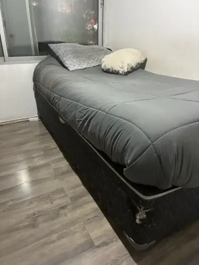 Cama de 1.5 plaza con colchón y base - miniatura 5