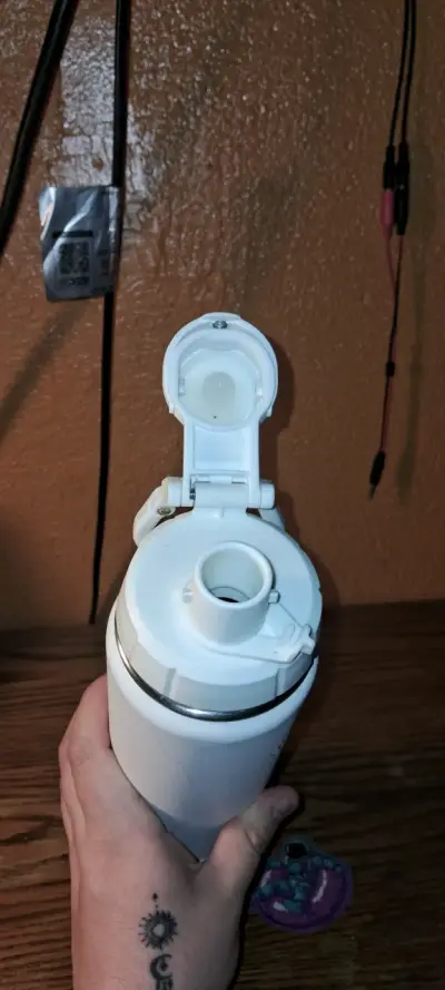 Botella térmica blanca Norden con tapa - miniatura 2
