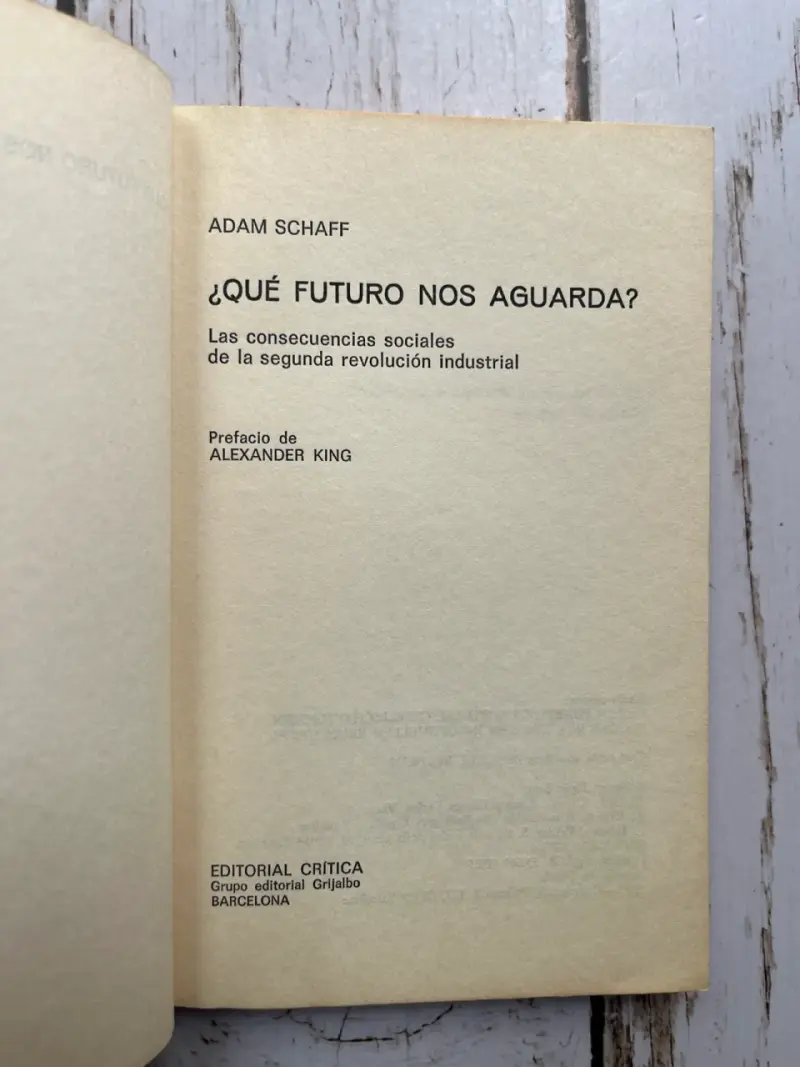 Libro '¿Qué Futuro Nos Aguarda?' de Adam Schaff - 4