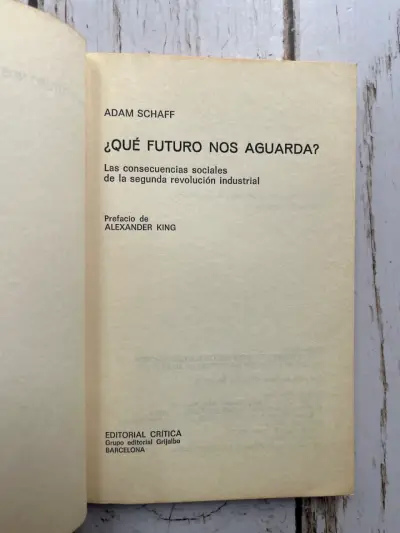 Libro '¿Qué Futuro Nos Aguarda?' de Adam Schaff - miniatura 4