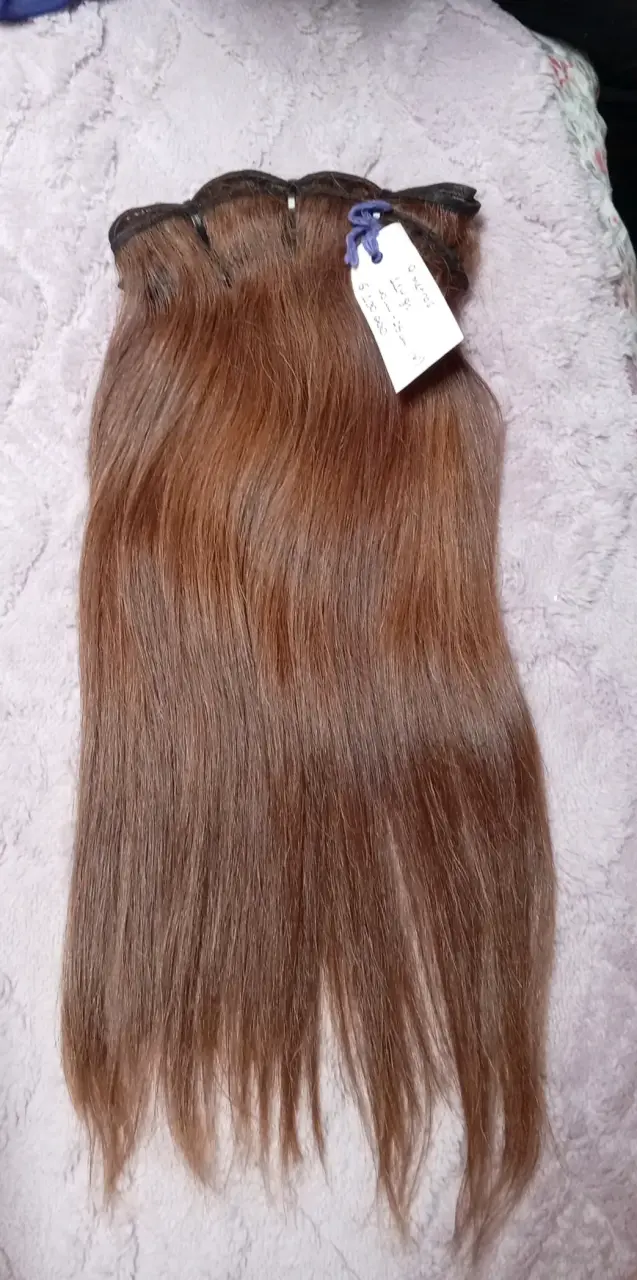 Cortina cosida de cabello humano 40cm y 25cm 114gr