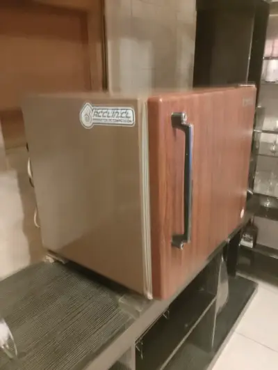Mini refrigerador Sanyo con diseño retro - miniatura 1